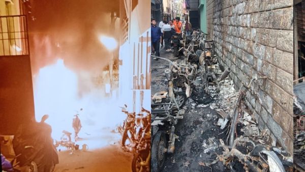 பெங்களூர் தமிழர் பகுதியில் தீவைப்பு. 2 கடைகள் - 12 டூவீலர்கள் கருகியது.. யார் அந்த 3 பேர் கும்பல்?