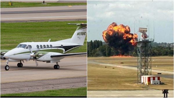 அகமதாபாத் போல லண்டனிலும் சோகம்! விமானம் டேக் ஆஃப் ஆன சில நொடிகளில் கீழே விழுந்து விபத்து