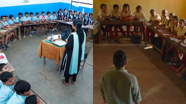 ஷேப் மாறுகிறது.. ப வடிவ வகுப்பறை இன்று முதல் அமல்! பள்ளிக்கல்வித் துறை செம! கண்ணாடியை திருப்பினால்?