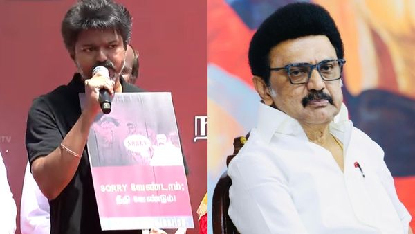 உங்க ஆட்சி எதுக்கு சார்.. சாரி மட்டும்தான் கேட்க தெரியும்.. ஸ்டாலின் மீது விஜய் சரமாரி அட்டாக்!