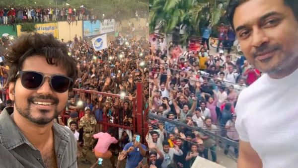 அதே ரசிகர்கள் கூட்டம்.. அதே செல்பி.. விஜயை தொடர்ந்து அரசியலில் கால் பதிக்கிறாரா நடிகர் சூர்யா?