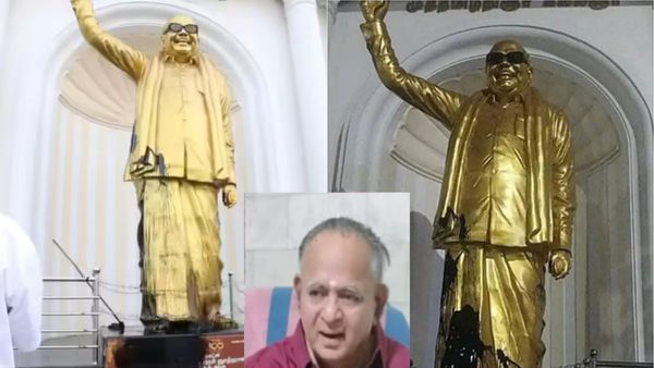 கருணாநிதிக்கு பெரிய சிலை தேவையா? கருப்பு பெயிண்ட் பூசி கைதான 77 வயது டாக்டர்.. பரபரப்பு வாக்குமூலம்