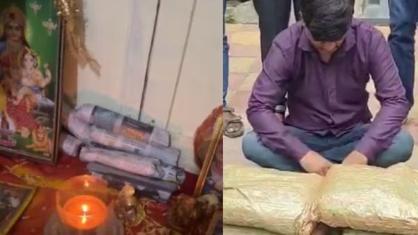 போலீசை ஏமாற்ற.. கஞ்சாவை எங்கு மறைத்து வைத்து இருக்கிறார் பாருங்க.. வசமாக சிக்கிய இளைஞர்