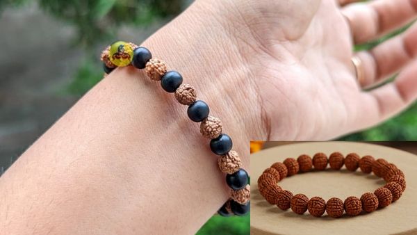 பிரேஸ்லேட்டை கருங்காலியில் அணியலாமா? 5 முக ருத்ராட்சையை கையில் அணிவதால் அபார நன்மை.. கரெக்ட்டான நாள்