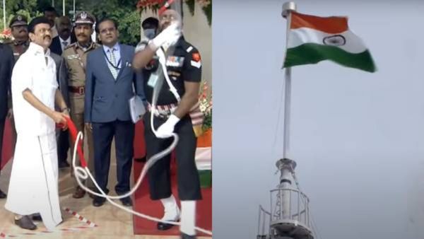 79 ஆவது சுதந்திர தின விழா! சென்னை புனித ஜார்ஜ் கோட்டையில் தேசியக் கொடி ஏற்றினார் முதல்வர் ஸ்டாலின்