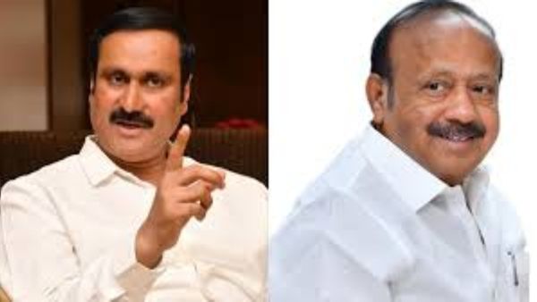 ஜி.கே.மணி முன்பே அன்புமணியை விமர்சித்த எம்ஆர்கே பன்னீர் செல்வம்! சிரித்தபடியே சைகை காட்டிய ஜிகேஎம்