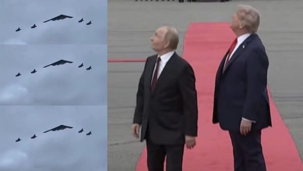 திடுக்கிட்ட புதின்! தலைக்கு மேல் பறந்த அமெரிக்க போர் விமானங்கள்! வேடிக்கை பார்த்த டிரம்ப்.. பின்னணி