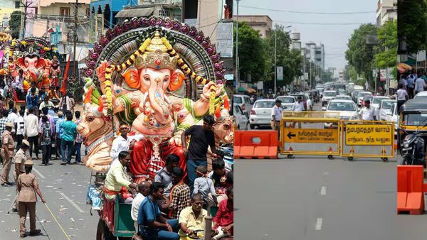 விநாயகர் சிலைகள் ஊர்வலம்! திருவல்லிக்கேணி முதல் வேளச்சேரி வரை! டேக் டைவர்ஷன்!