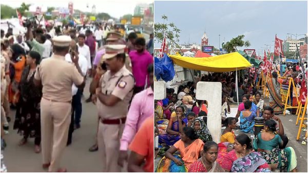 ரிப்பன் பில்டிங் அருகே போலீசார் குவிப்பு.. சற்று நேரத்தில் தூய்மை பணியாளர்கள் அகற்றம்?