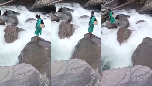 பிறந்த குழந்தைக்கு தடுப்பூசி போட! உயிரை பணயம் வைத்த நர்ஸ் கமலா தேவி! புல்லரிக்கும் வீடியோ