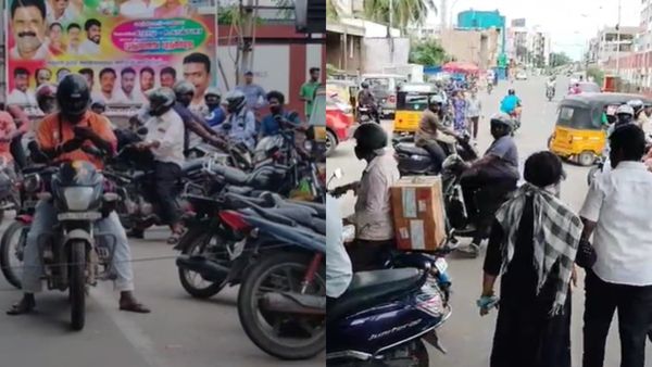 சென்னை அம்பத்தூர் சாலையில் மீண்டும் ராட்சத பள்ளம்.. முடங்கிய போக்குவரத்து