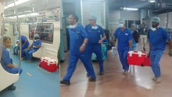 லப்டப்.. லப்டப்.. பெங்களூர் மெட்ரோ ரயிலில் உயிருடன் துடித்த இதயம்.. டாக்டர்கள் செய்த தரமான சம்பவம்