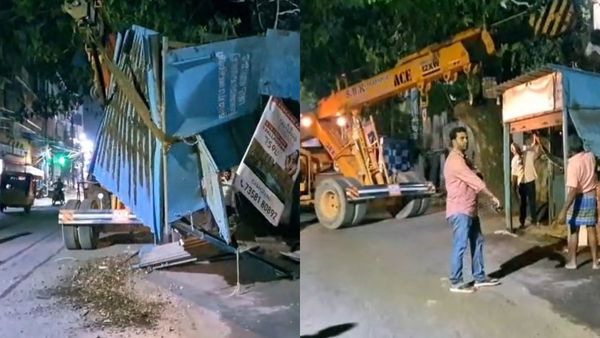 இரவோடு இரவாக குரோம்பேட்டையில் இடிக்கப்பட்ட கடைகள்.. விடிந்ததுமே அடையாளம் மாறிய தாம்பரம் மாநகராட்சி