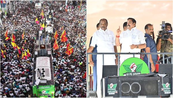 525 வாக்குறுதிகள் கொடுத்தாங்க.. வெறும் 10% மட்டுமே திமுக நிறைவேற்றி இருக்கு.. எடப்பாடி கேள்வி!