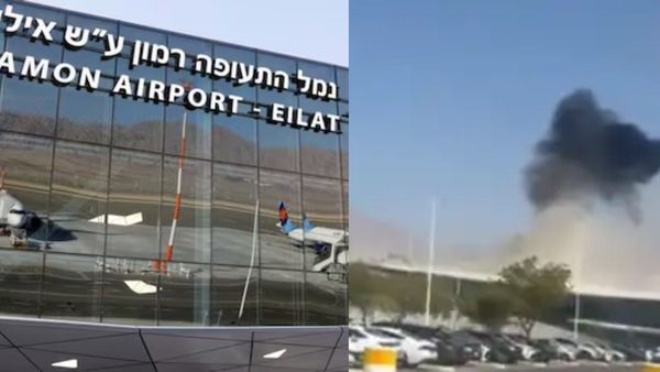 இஸ்ரேலை நோக்கி அணிவகுத்த டிரோன்கள்.. ஹவுதிகள் தாக்குதல்! ஏர்போர்ட் சேதம்.. மத்திய கிழக்கில் பதற்றம்