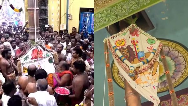 Kulasai Dasara: குலசை முத்தாரம்மன் கோயில்.. தசரா திருவிழா! கொடியேற்றத்துடன் தொடங்கியது.. குவியும் பக்தர்கள்