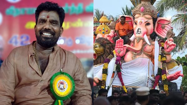 அனுமதி இல்லாத ரூட்டில் விநாயகர் சிலை.. கனல் கண்ணன் உள்ளிட்ட இந்து முன்னணியினர் மீது வழக்குப்பதிவு!