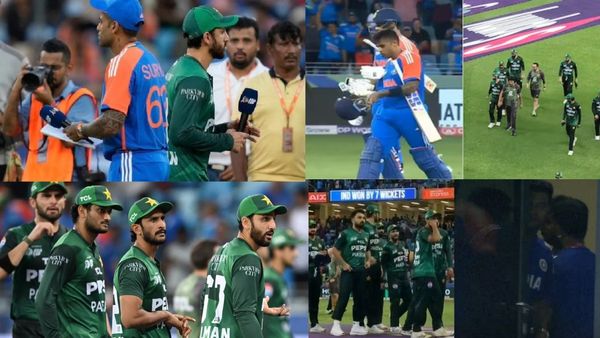 india vs pakistan: உலகமே பார்க்க.. பாகிஸ்தானை ஸ்டேடியத்திலேயே மூக்குடைத்த ’இந்திய’ படை! ட்ரெண்டாகும் #No Handshake!