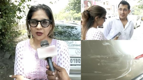 சென்னை கதீடரல் சாலையில் விபத்தில் சிக்கிய நடிகை சாக்ஷி அகர்வாலின் சொகுசு கார்! நடந்தது என்ன?