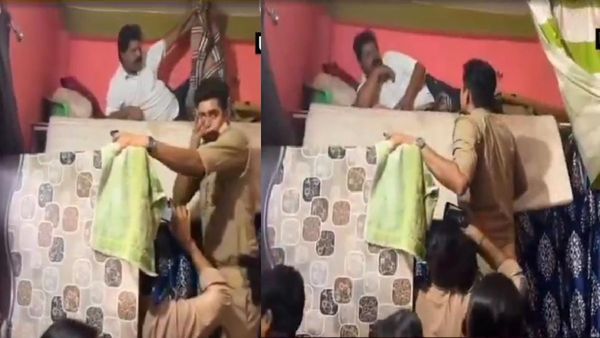 யோவ் இங்க என்னயா பண்ணுற.. போலீசுக்கு பயந்து அகிலேஷ் யாதவின் நண்பர் பதுங்கிய இடத்தை பாருங்க