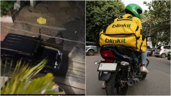 THAR காரில் மளிகை பொருட்களை டெலிவரி செய்த பிளிங்கிட் ஊழியர்! என்னங்க நடக்குது இங்க? வீடியோவை பாருங்க