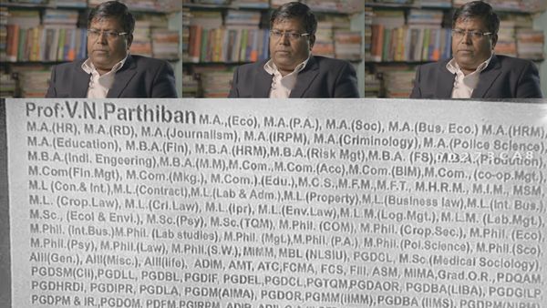 150+ டிகிரி முடித்துள்ளாராம்.. வியக்க வைக்கும் சென்னை பேராசிரியர்.. யாருங்க இந்த பார்த்தீபன்?