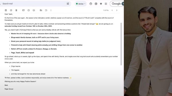 இதுதான்யா தீபாவளி போனஸ்.. ஊழியர்களுக்கு இன்ப அதிர்ச்சி தந்த டெல்லி நிறுவனம்.. இ-மெயிலில் சர்ப்ரைஸ்