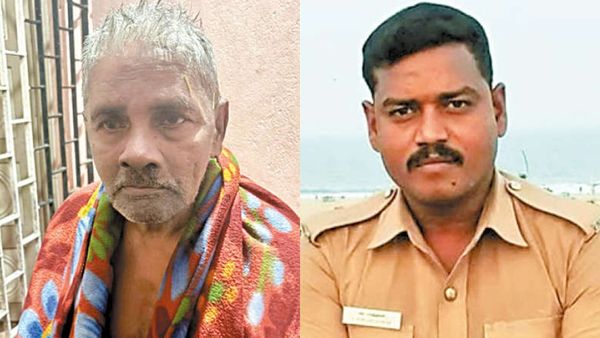 உயிரையே காப்பாற்றி நெகிழ வைத்த சென்னை போலீஸ்.. கூவம் ஆற்றில் சிக்கிய பழனிக்கு கடவுளாக வந்த காவலர்