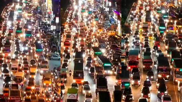 முடங்கியது சென்னை.. பல கிமீ அணிவகுத்த வாகனங்கள்.. கூட்டம் கூட்டமாக வெளியேறும் மக்கள்