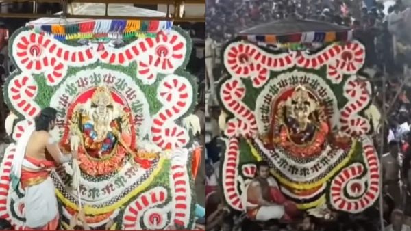 குலசை தசரா விழா! சிம்ம வாகனத்தில் சூரனை வதம் செய்த முத்தாரம்மன்! காலை முதல் அபிஷேகம்!