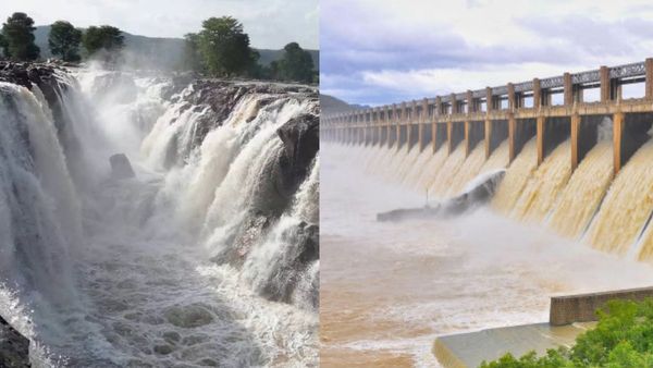 ஒகேனக்கல் காவிரி ஆற்றில் நீர்வரத்து கிடுகிடு உயர்வு! வெள்ள அபாய எச்சரிக்கை.. 4வது நாளாக சுற்றுலா தடை