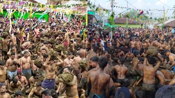 ஈரோட்டில் சாணியடி திருவிழா கோலாகலம்.. கொட்டகையில் மாட்டு சாணத்தை உருண்டையாக்கி.. பரவசத்தில் பக்தர்கள்