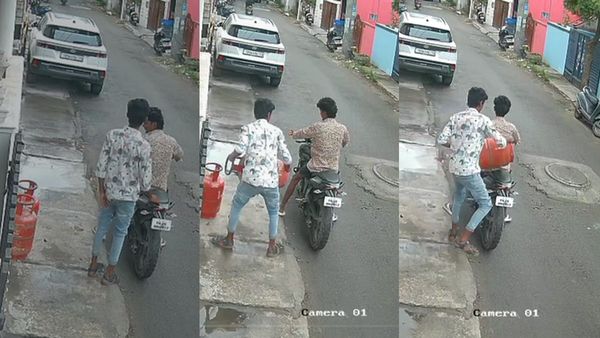 தூக்குடா தூக்கு.. கோவையில் சிலிண்டர் அபேஸ் .. பட்ட பகலில் பைக்கில் பறந்த சில்வண்டுகள்  