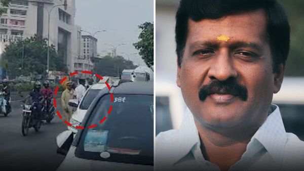 சென்னையில் போக்குவரத்து காவலரை தாக்கிய காங்கிரஸ் எம்.எல்.ஏ.. காரை லாக் செய்ததால் பரபரப்பு!