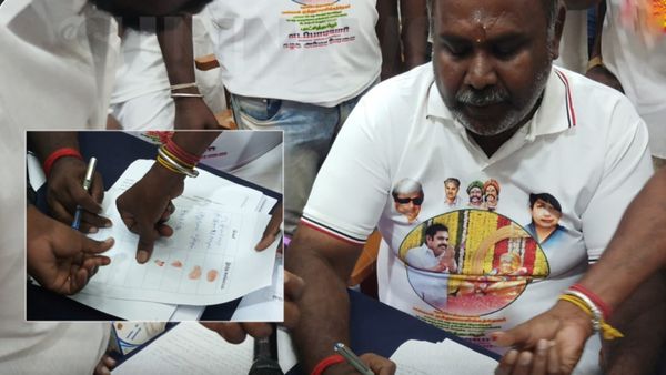 “ரத்தக் கையெழுத்து”.. எடப்பாடி பழனிசாமியை வரவேற்க கையெழுத்து இயக்கம் தொடங்கிய ஆர்.பி. உதயகுமார்