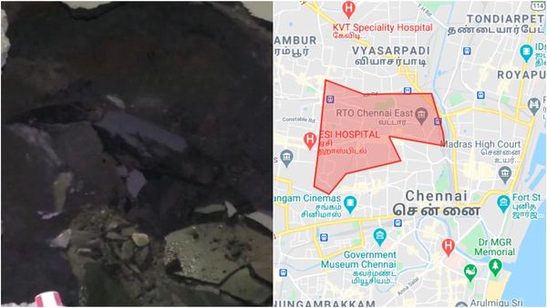 சென்னையில் நடுரோட்டில்.. திடீரென 15 அடி ஆழத்திற்கு பள்ளம்! ஜஸ்ட் மிஸ்ஸில் உயிர் தப்பிய வாகன ஓட்டிகள்!