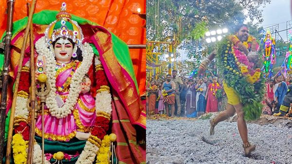 விமரிசையாக நடந்த தென்காசி அய்யாபுரம் தேவி ஸ்ரீ மாரியம்மன் திருக்கோவில் 32வது பூக்குழி திருவிழா!