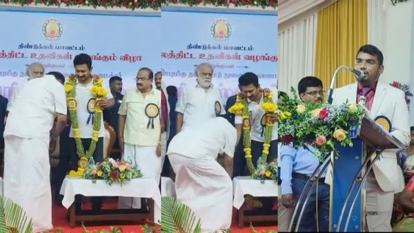 அமைச்சரே ஷாக் ஆகிட்டாரு.. உதயநிதி காலில் படக்கென விழுந்த மூத்த எம்எல்ஏ! முதல்வரே என்ற கலெக்டர்!