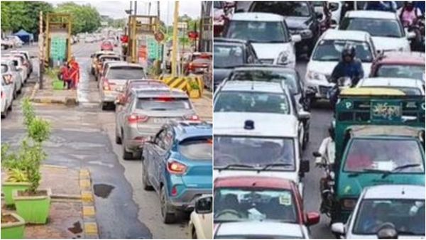 தீபாவளி முடிந்து சென்னை திரும்பும் மக்கள்.. விக்கிரவாண்டி டோல்கேட்டில் ஊர்ந்து செல்லும் வாகனங்கள்!