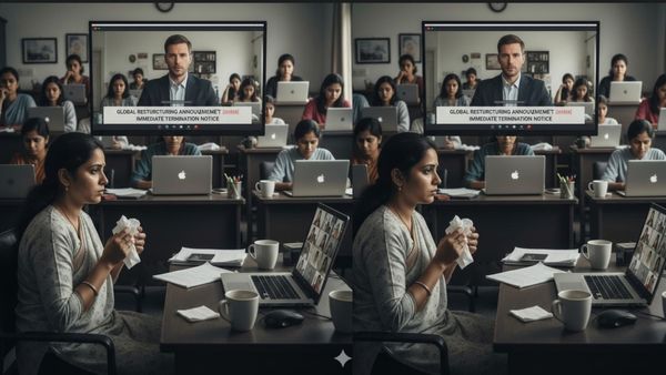 இந்தியர்கள் வேண்டவே வேண்டாம்.. மொத்தமாக பணி நீக்கிய அமெரிக்க நிறுவனம்.. 4 நிமிட ஜூம் காலில் அடாவடி