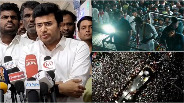 டென்ஷனான தேஜஸ்வி சூர்யா.. 