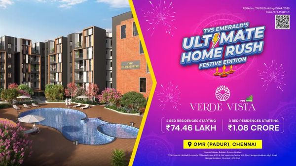 OMR படூரில்.. குறைந்த விலையில் அபார்ட்மண்ட்! ஆஃபர்னா இப்படித்தான் இருக்கனும்.. TVS எம்ரால்டு அசத்தல்