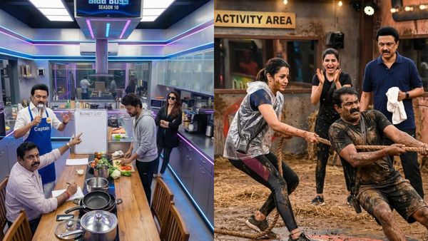 இங்க பாருங்க பிக்பாஸ் வீட்டிற்குள் அரசியல் பிரபலங்கள்! சண்டை பயங்கரம்! அலப்பறை ஏஐ