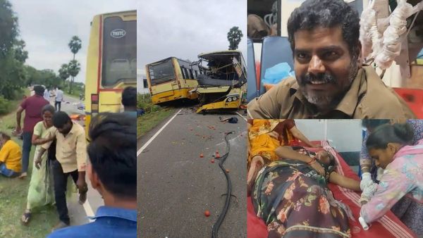 சிவகங்கையில் நேருக்கு நேர் மோதிய அரசு பஸ்கள்.. விபத்து எப்படி நடந்தது? பஸ் கண்டக்டர் பேட்டி