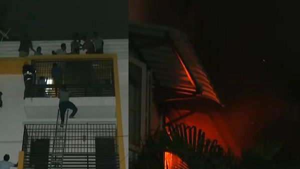 சென்னை அடுக்குமாடி குடியிருப்பில் பயங்கர தீ விபத்து.. 3 மணிநேரம் போராடி அனைவரையும் மீட்ட வீரர்கள்