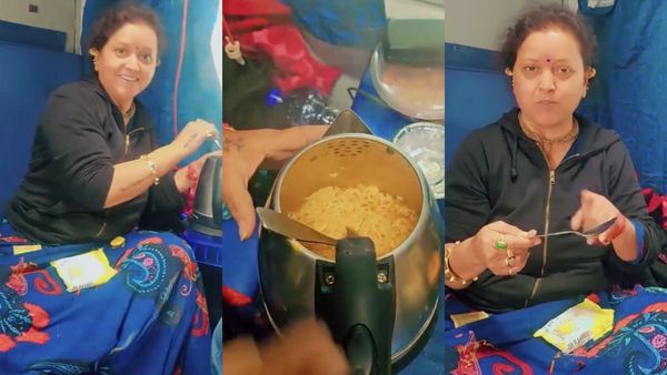 ஓடும் ரயிலில் மின்சார கெட்டிலில் மேகி நூடுல்ஸ் சமைத்த பெண்! 15 பேருக்கு டீ போட்ட அதிர்ச்சி சம்பவம்