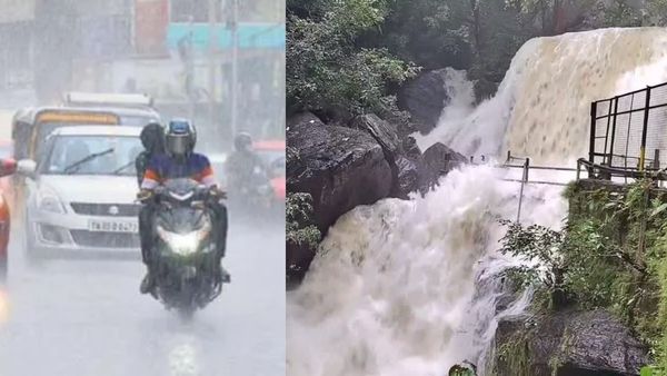 விடிய விடிய கனமழை.. சுருளி அருவியில் கடும் வெள்ளம்.‌. சுற்றுலா பயணிகள் ஏமாற்றம்