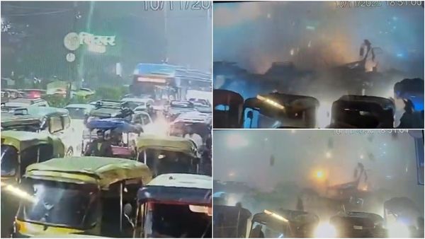 முதல் நொடி அதீத சத்தம்.. அடுத்த நொடி எல்லாம் போச்சு.. டெல்லி கார் வெடிப்பு.. புதிய சிசிடிவி வீடியோ!