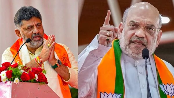 அமித்ஷாவுடன் தொடர்பில் இருக்கிறாரா டிகே சிவக்குமார்? கர்நாடகா காங்கிரஸில் பெரும் பரபரப்பு