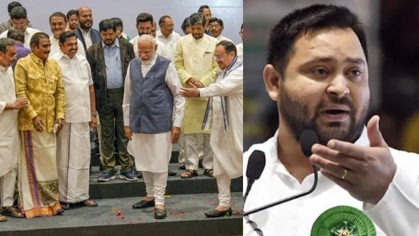 பீகாரில் 121-140 இடங்களை வெல்லும் என்டிஏ.. பின்னாலே வரும் தேஜஸ்வி.. ஆக்ஸிஸ் மை இந்தியா எக்ஸிட் போல்